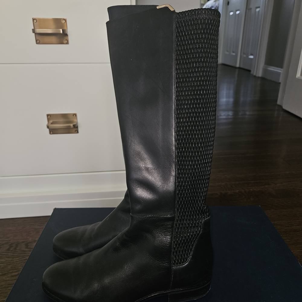 Cole Haan Black Over the Knee Boots